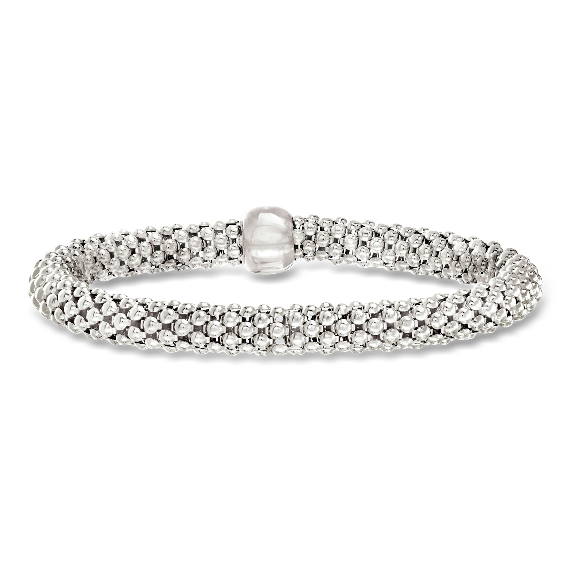 Italian Sterling Silver Popcorn-Link Bracelet | Ross Simons