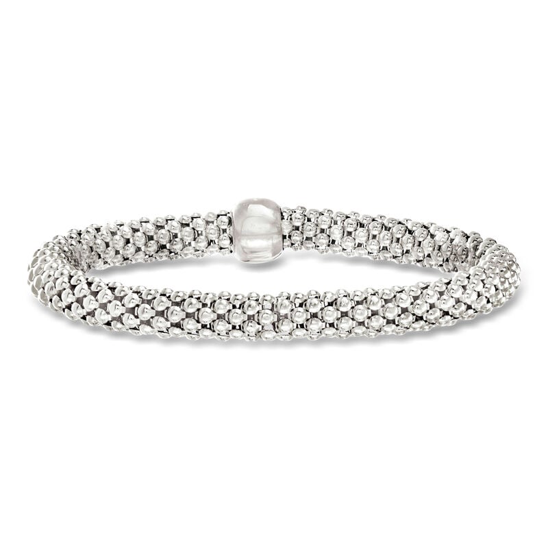 Italian Sterling Silver Popcorn-Link Bracelet image number 0