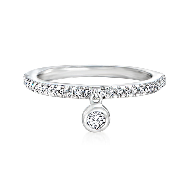 .21 ct. t.w. Diamond Dangle Ring in 14kt White Gold image number 0