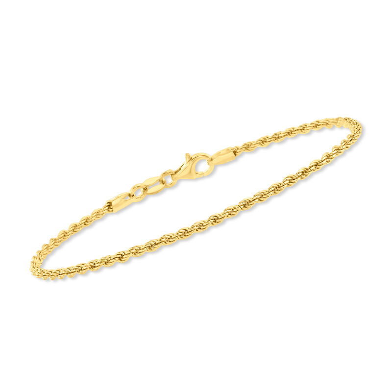 Italian 18kt Gold Over Sterling Jewelry Set: Five Chain Bracelets image number 2