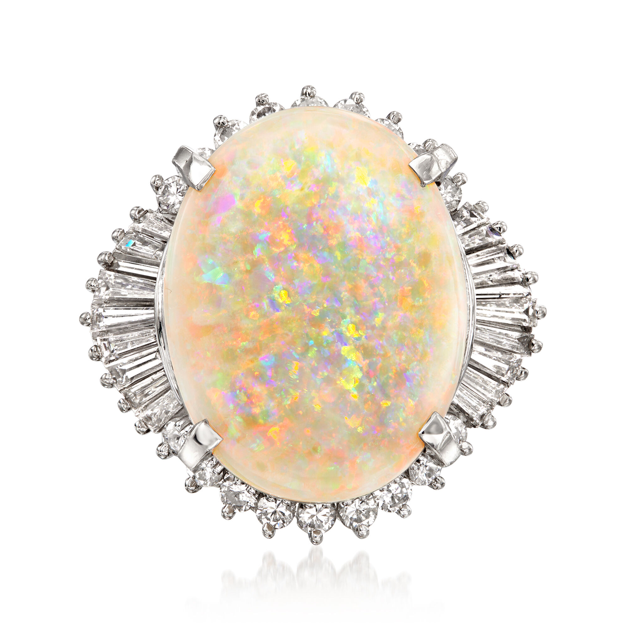 Vintage opal cocktail ring discount
