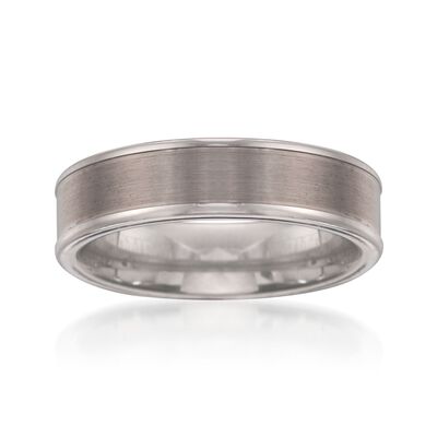 Men's 6mm Tungsten Carbide Wedding Band
