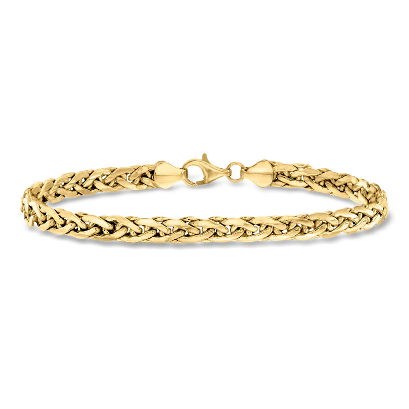 14kt Yellow Gold Wheat-Link Bracelet image number 0