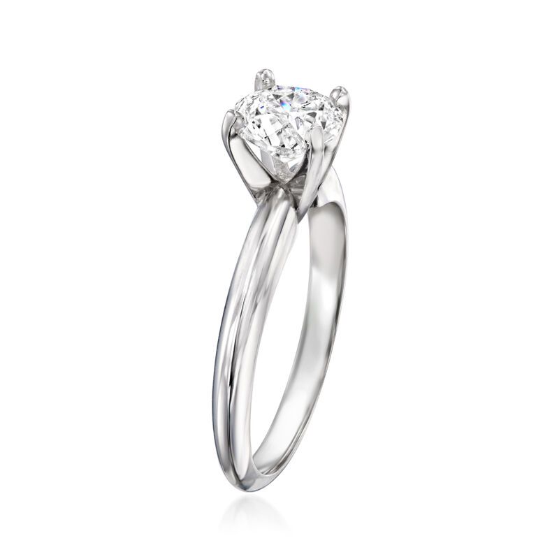 1.03 Carat Certified Diamond Solitaire Ring in 14kt White Gold image number 2