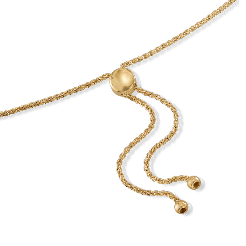 18kt Yellow Gold Over Sterling Silver Mirror and Magnifier Adjustable Necklace image number 3