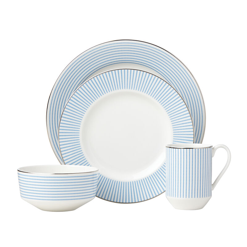 Kate Spade New York "Laurel Street" 4-pc. Blue and White Ceramic Place Setting image number 0