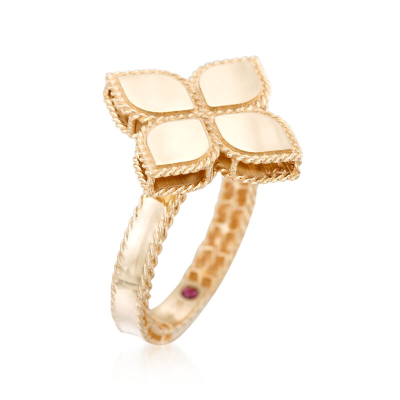Roberto Coin &quot;Princess&quot; 18kt Yellow Gold Flower Ring. Size 6.5 image number 2