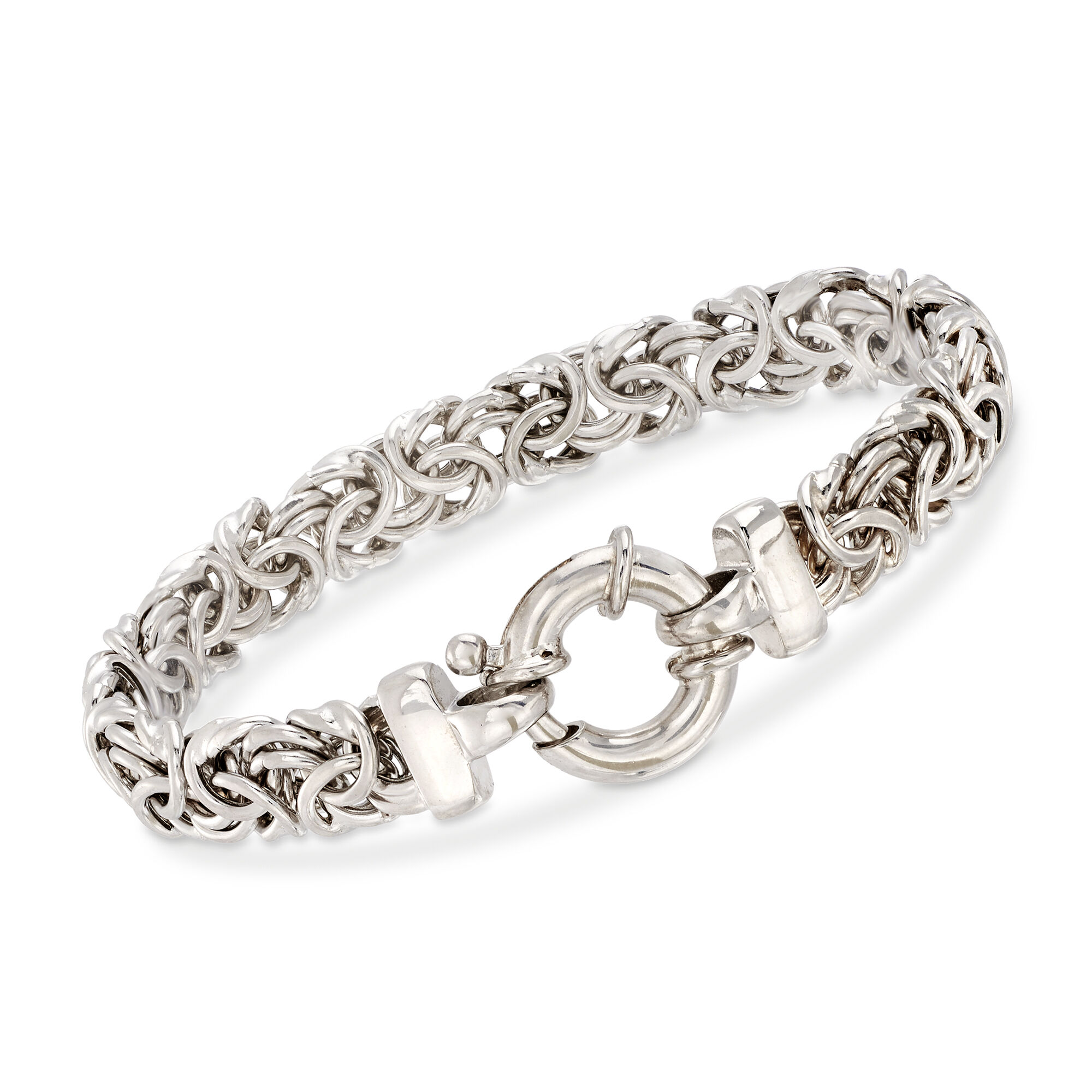 Sterling Silver Medium Byzantine Bracelet