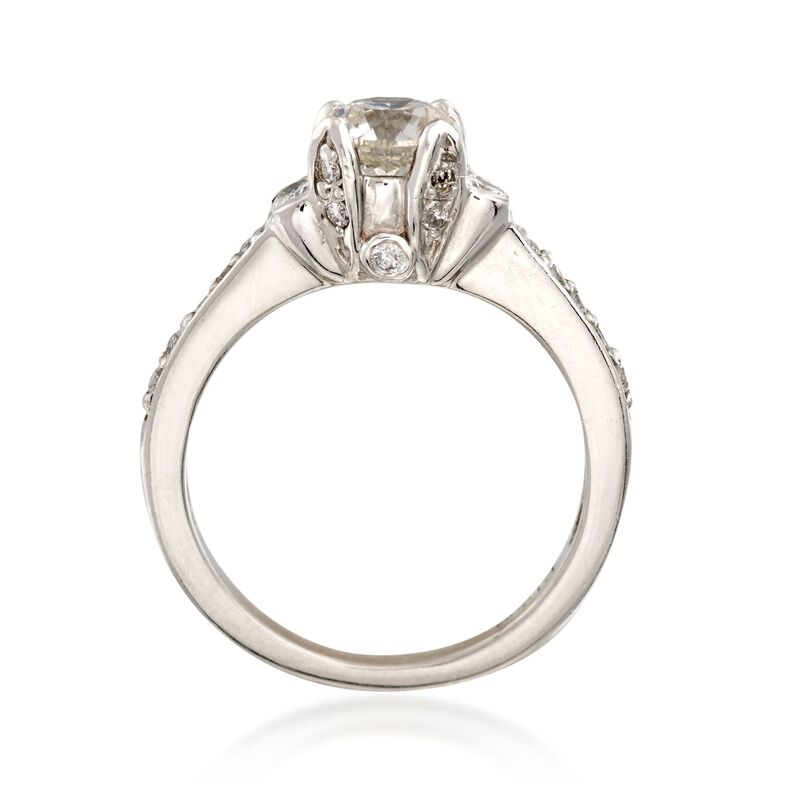 C. 2000 Vintage 1.02 ct. t.w. Diamond Ring in Platinum image number 3