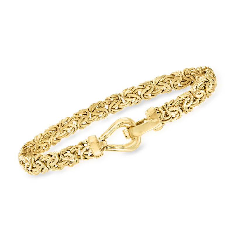 14kt Yellow Gold Byzantine Bracelet image number 0