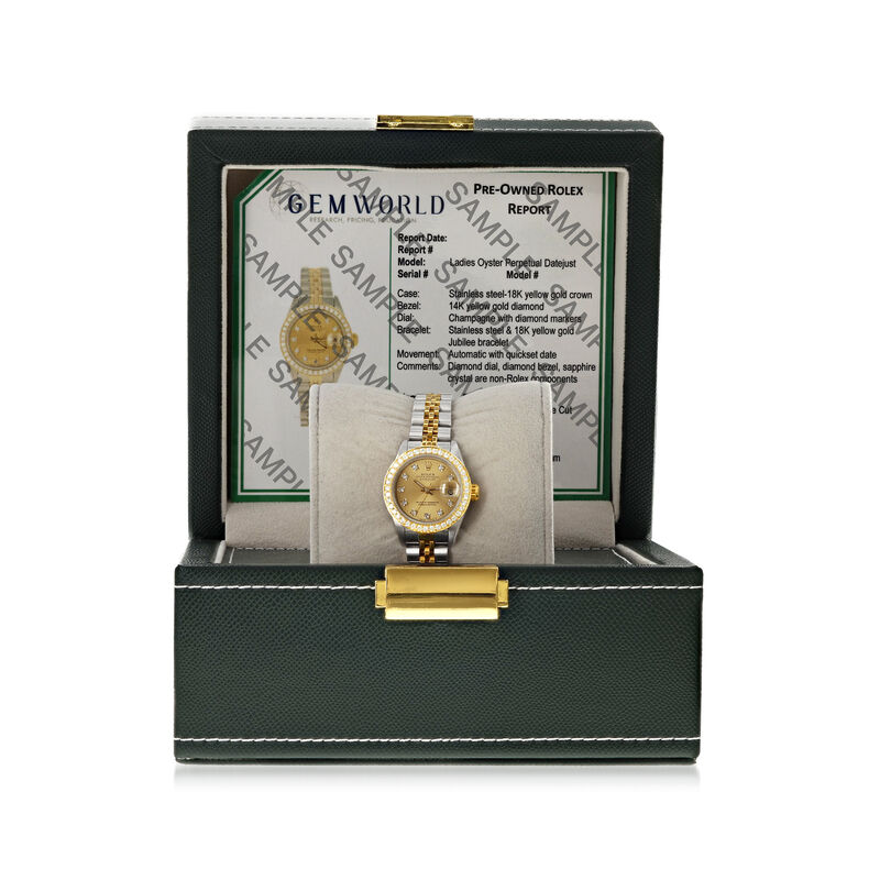 Pre-Owned Rolex Datejust Women's 26mm Automatic Stainless Steel Watch with 14kt and 18kt Yellow Gold  image number 3
