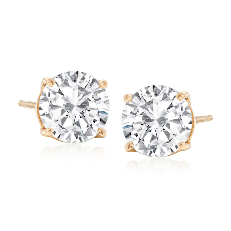 1.80 ct. t.w. Diamond Stud Earrings in 14kt Yellow Gold  image number 0
