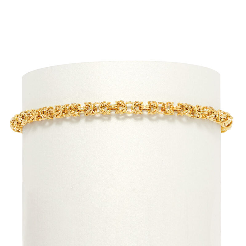 18kt Yellow Gold Byzantine Bracelet image number 2