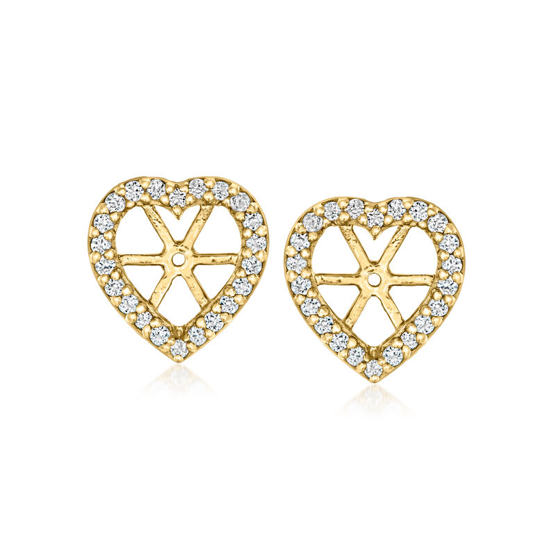 5.25 ct. t.w. Ruby and .80 ct. t.w. White Topaz Convertible Heart Earrings in 18kt Gold Over Sterling  image number 3