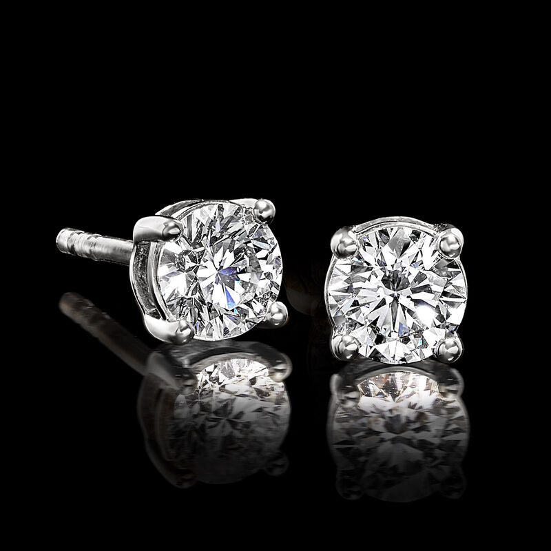 .75 ct. t.w. Lab-Grown Diamond Stud Earrings in Sterling Silver  image number 1