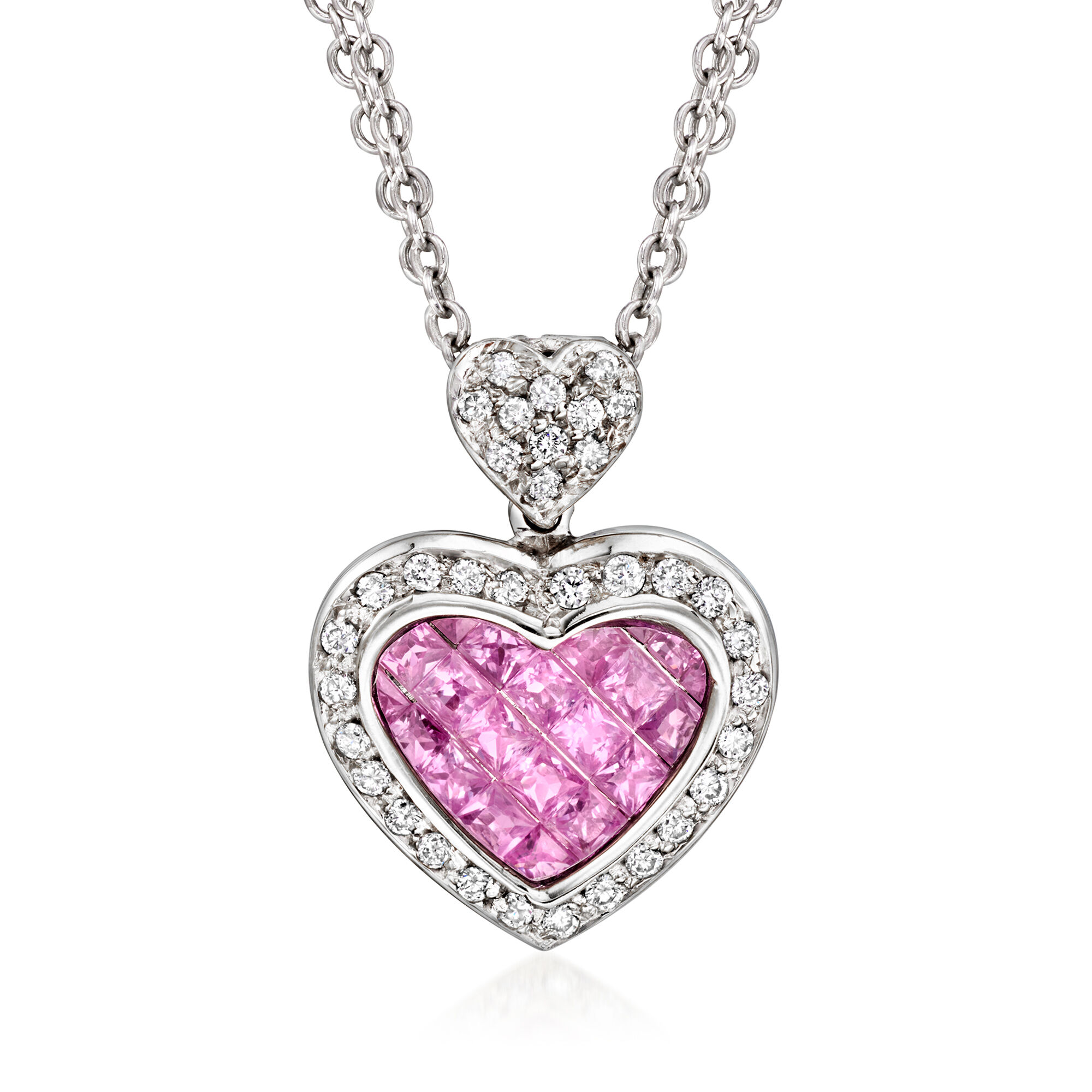 【threetimes】Pink coin necklace Pink Opal Copper Reversible Coin Necklace | Mondays Made