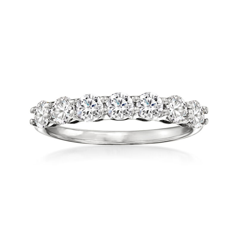 1.00 ct. t.w. Lab-Grown Diamond Seven-Stone Ring in 14kt White Gold image number 0