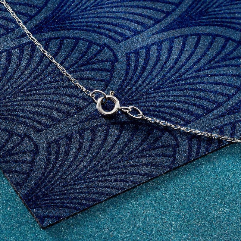 .7mm 14kt White Gold Rope-Chain Necklace image number 3
