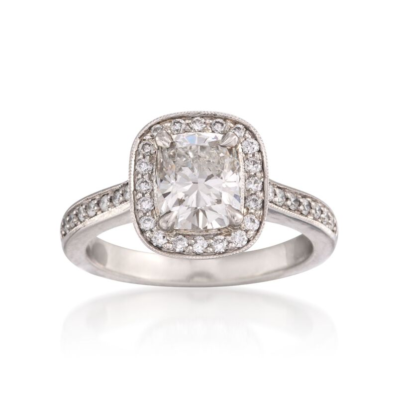1.85 ct. t.w. Certified Diamond Engagement Ring in Platinum image number 0