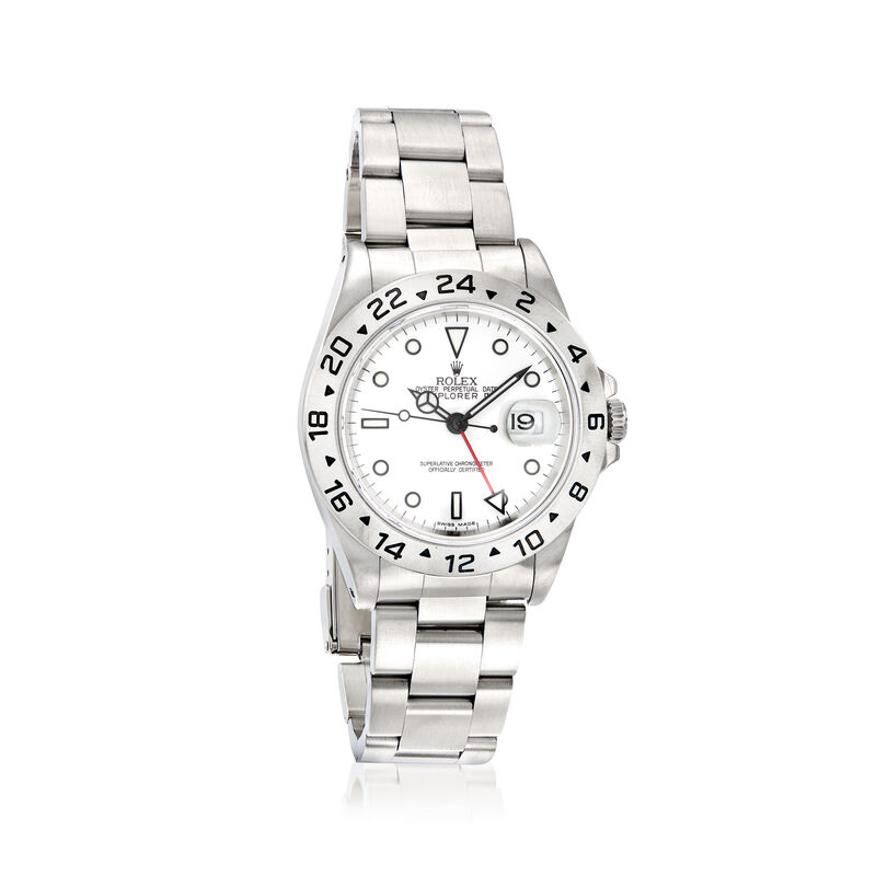 Pre-Owned Rolex Explorer Ll Men's 40mm Automatic Stainless Steel Watch image number 0