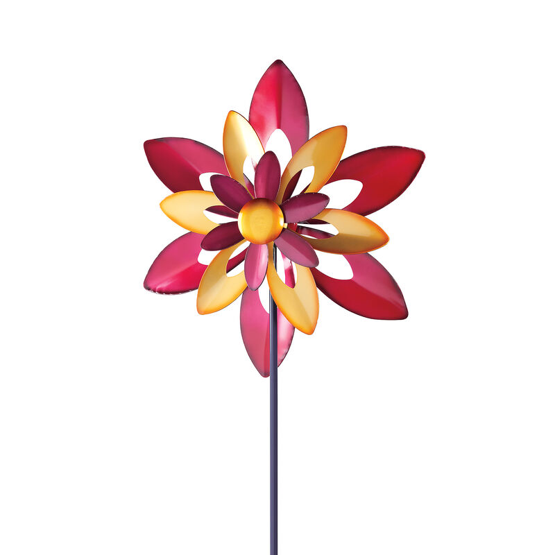 Regal &quot;Starflower&quot; Outdoor Decorative Garden Wind Spinner image number 0