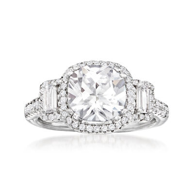 3.00 ct. t.w. CZ Ring in Sterling Silver
