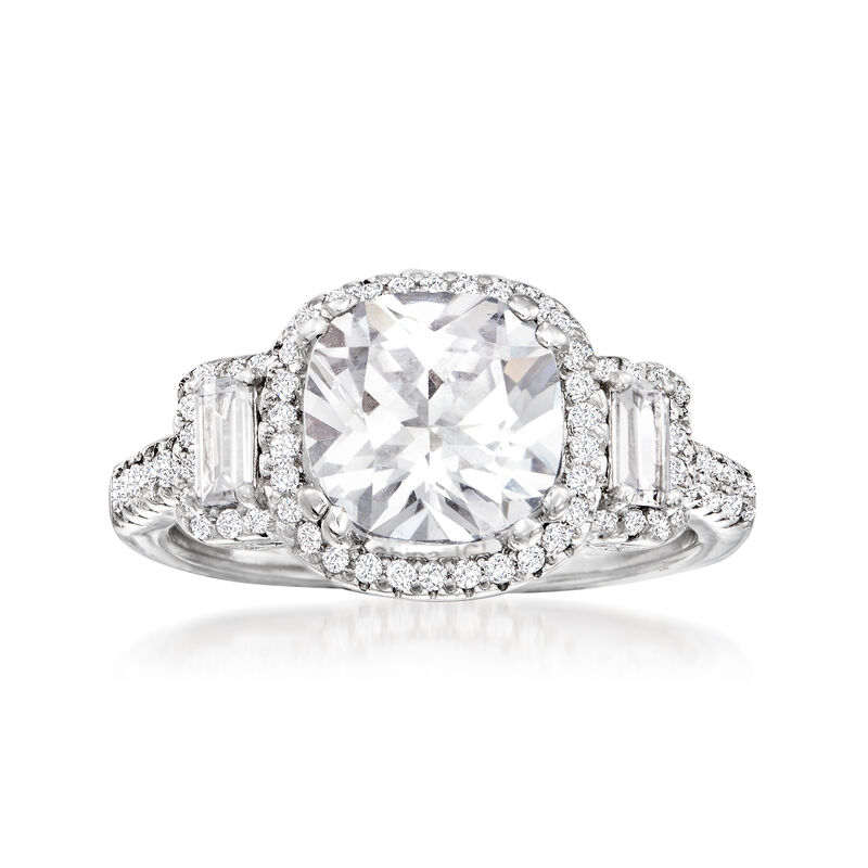 3.00 ct. t.w. CZ Ring in Sterling Silver image number 0