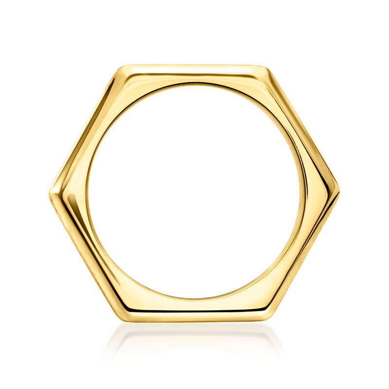 18kt Gold Vermeil Geometric Ring image number 3