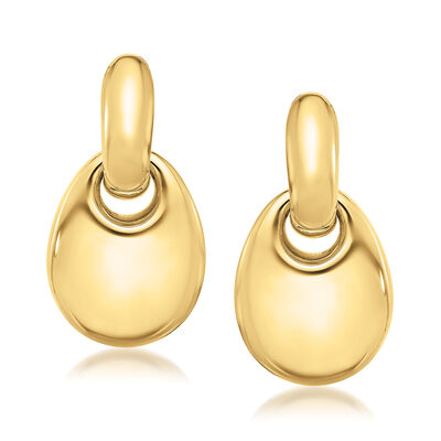 Italian 14kt Yellow Gold Teardrop Earrings