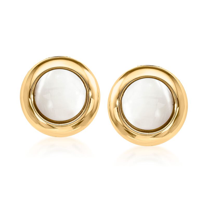 Mother-of-Pearl Clip-On Earrings in 14kt Yellow Gold image number 0