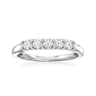 .50 ct. t.w. Lab-Grown Diamond Five-Stone Ring in Sterling Silver