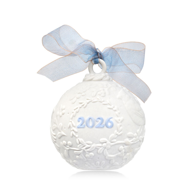 Lladro 2026 Annual Porcelain Christmas Ball Ornament image number 0