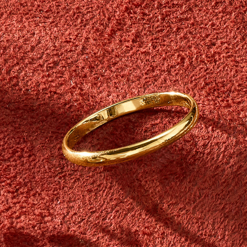 14kt Yellow Gold Polished Ring. Size 9 image number 2