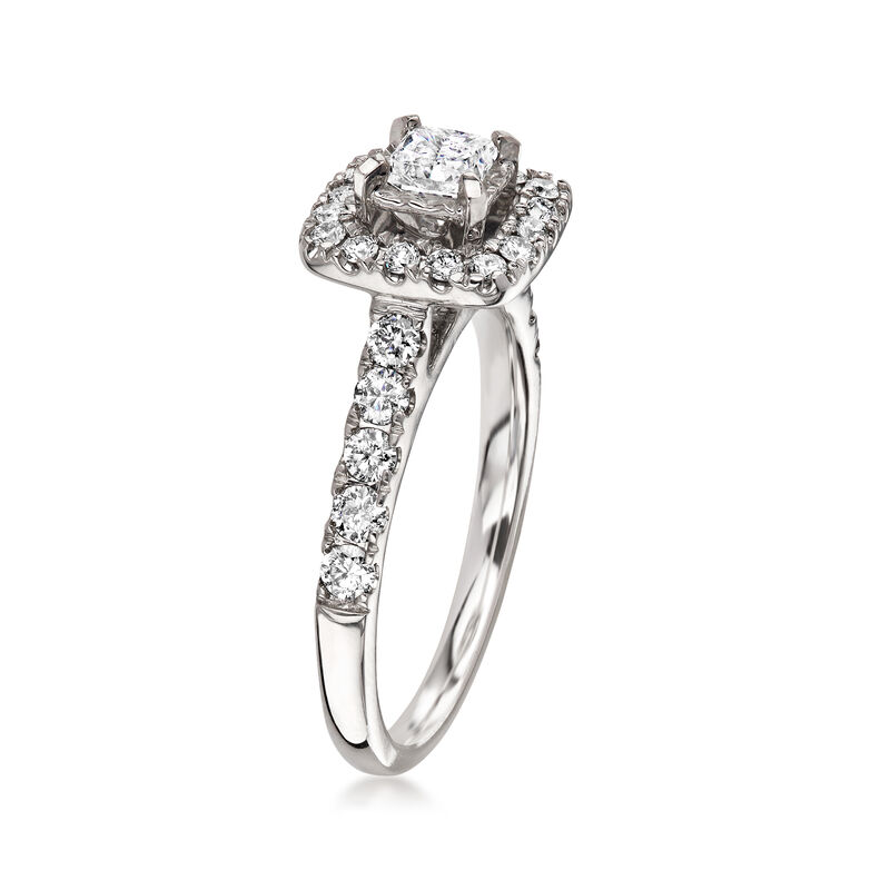 C. 1990 Vintage 1.00 ct. t.w. Diamond Ring in 14kt White Gold. Size 7 image number 2