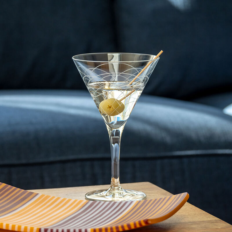 Rolf Glass &quot;Mid-Century Modern&quot; Set of 4 Martini Glasses image number 3