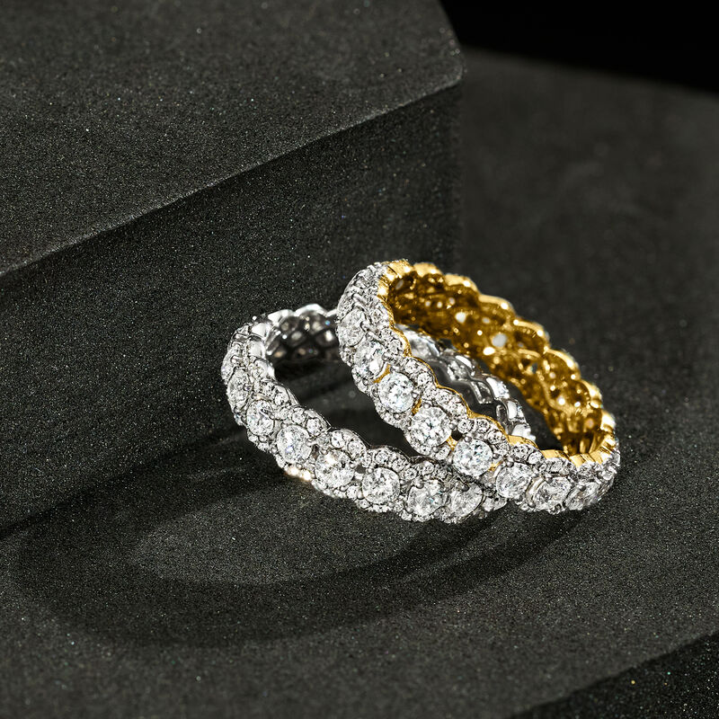 2.00 ct. t.w. Diamond Eternity Band in 14kt White Gold image number 3