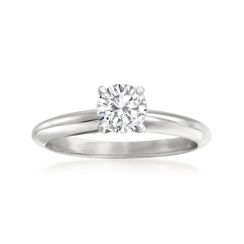 .52 Carat Diamond Solitaire Ring in 14kt White Gold. Size 6 image number 0
