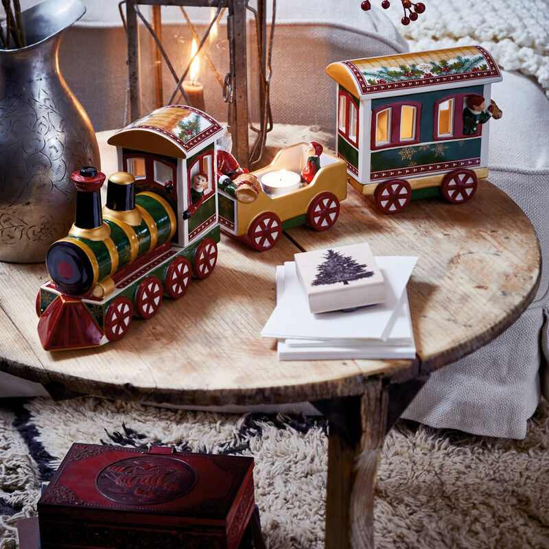 Villeroy & Boch &quot;Christmas Toy's Memory&quot; North Pole Express 3-pc. Train Set image number 2