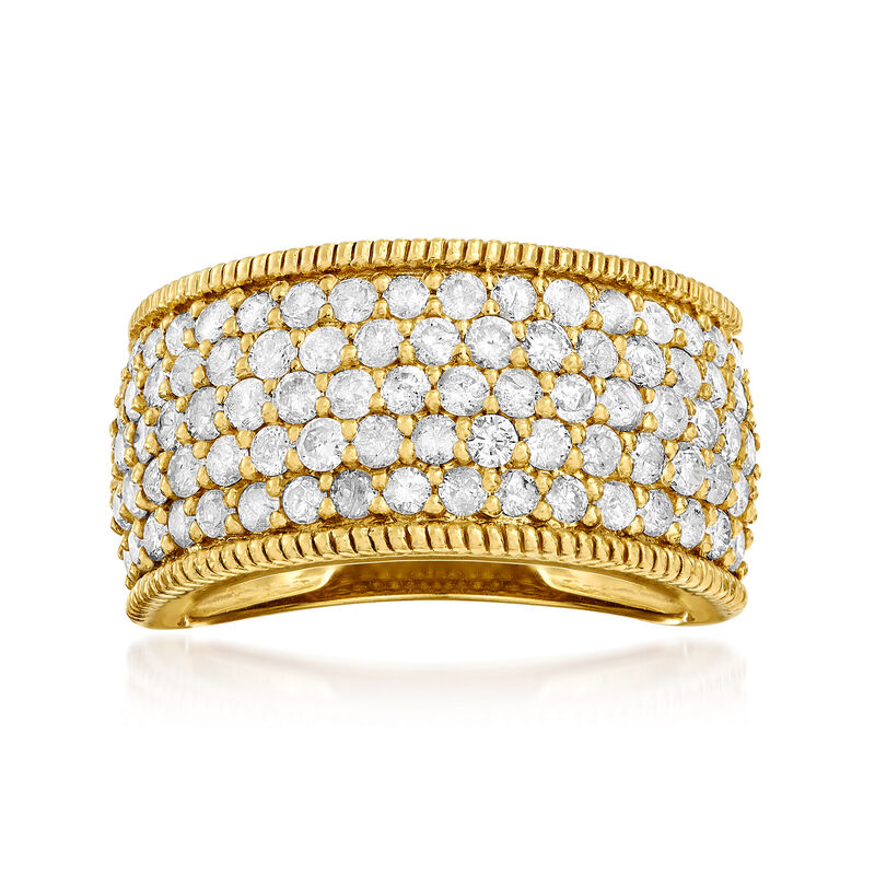 2.00 ct. t.w. Diamond Ring in 18kt Gold Over Sterling image number 0
