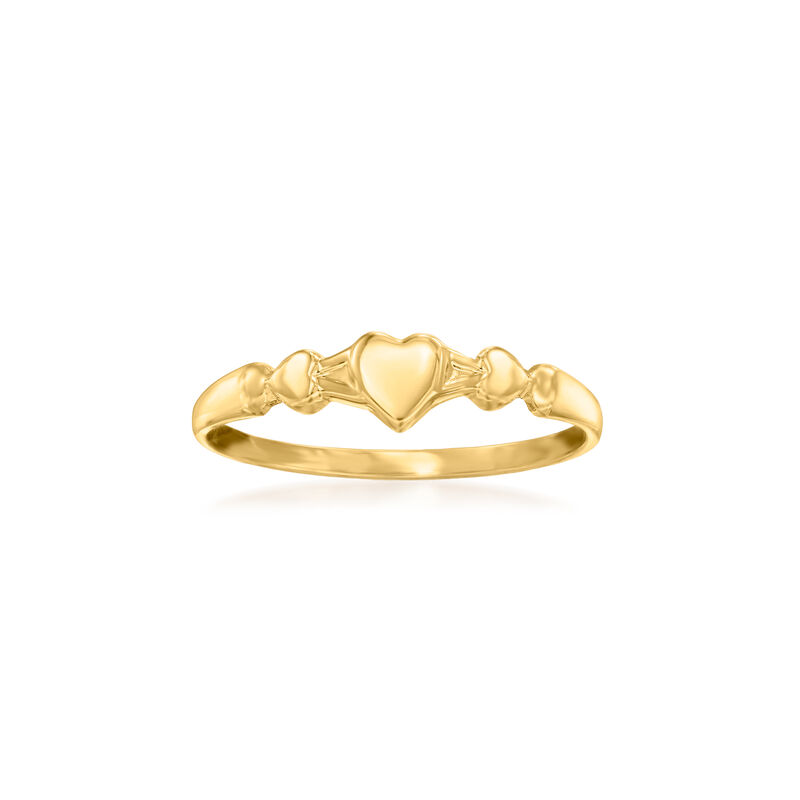 Baby's 14kt Yellow Gold Heart Ring. Size 1 image number 0
