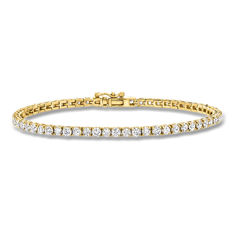 5.00 ct. t.w. Lab-Grown Diamond Tennis Bracelet in 14kt Yellow Gold image number 0
