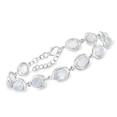 Moonstone Bracelet in Sterling Silver
