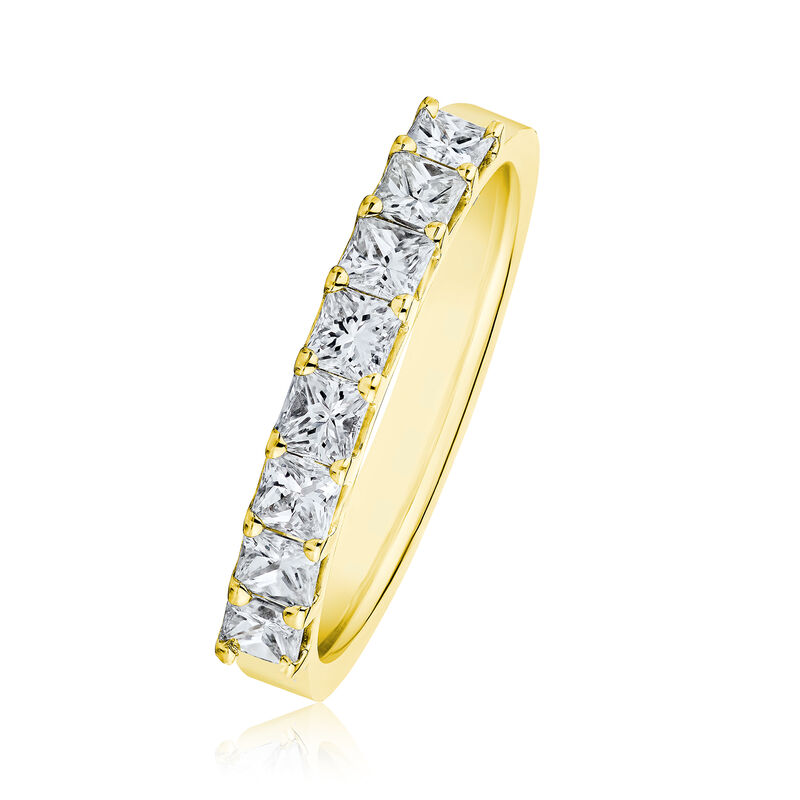 1.20 ct. t.w. Princess-Cut Diamond Ring in 14kt Yellow Gold image number 1