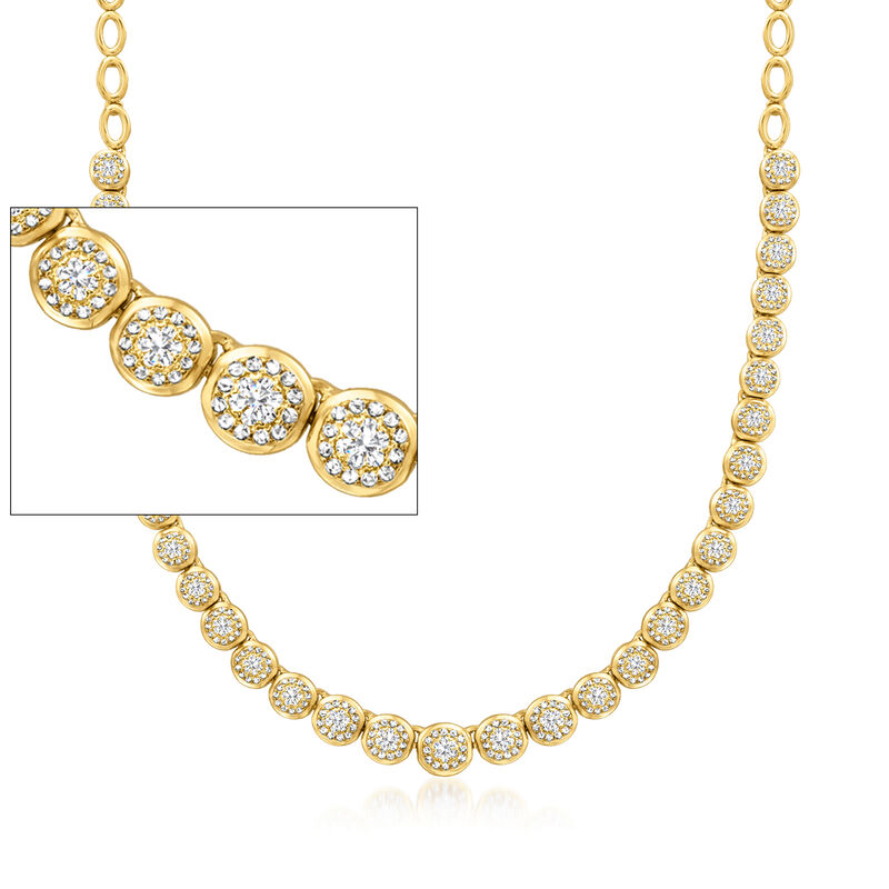 2.00 ct. t.w. Diamond Necklace in 18kt Gold Over Sterling image number 0