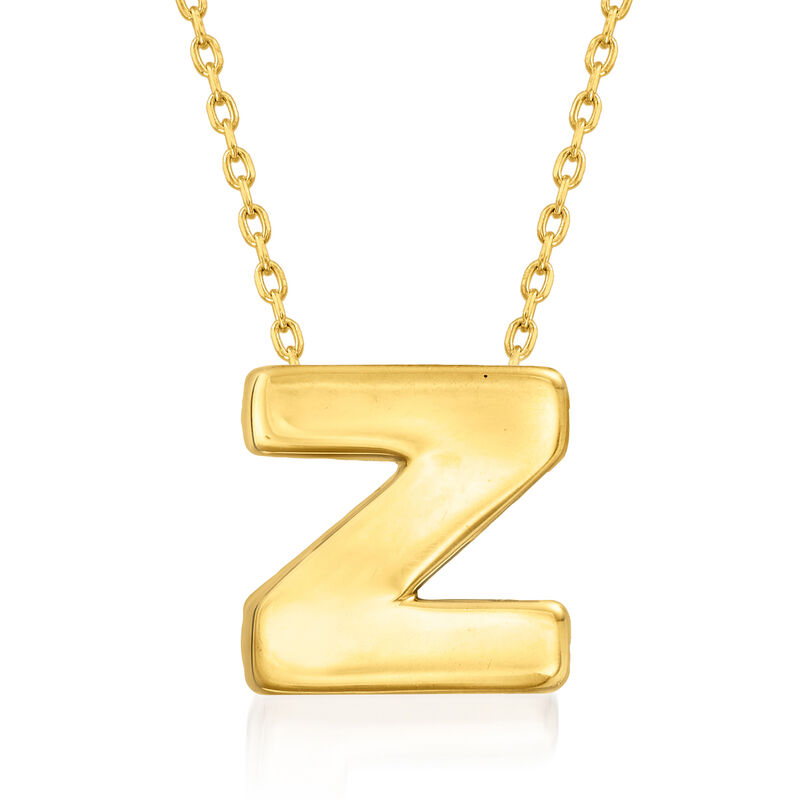 14kt Yellow Gold Mini Initial Necklace image number 1