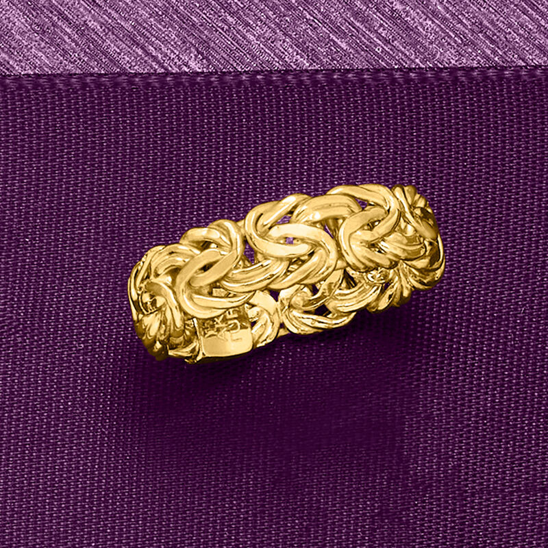 14kt Yellow Gold Byzantine Ring image number 3