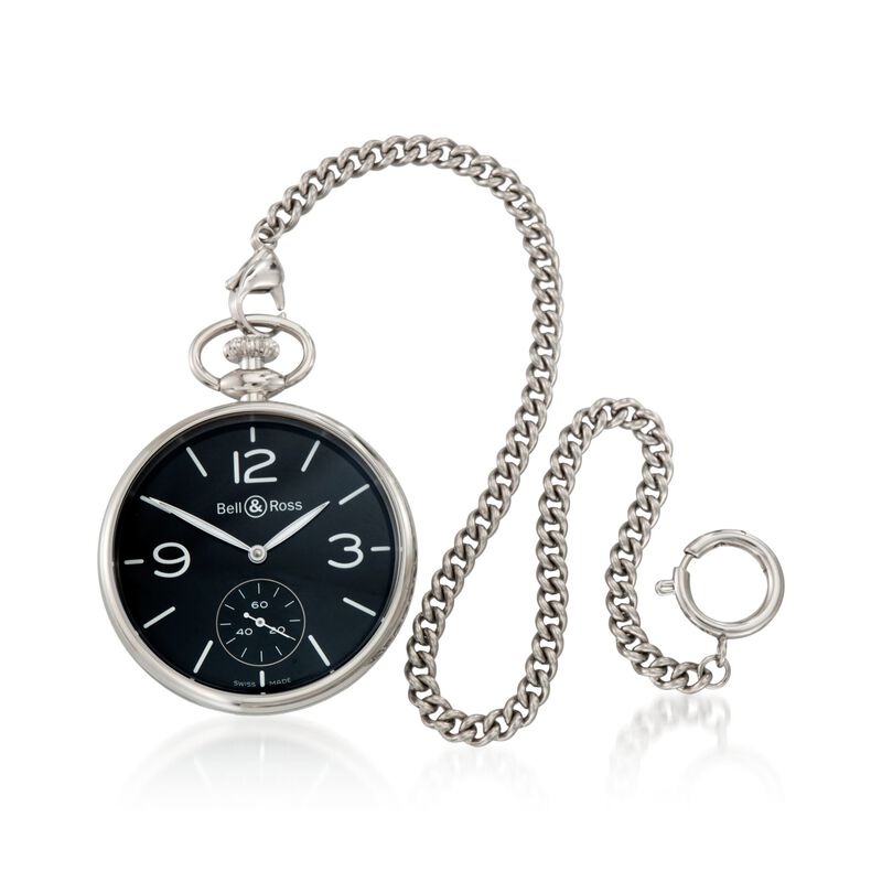 Bell & Ross PW1 Vintage Model Men's Pocket Watch in Stainless Steel image number 0