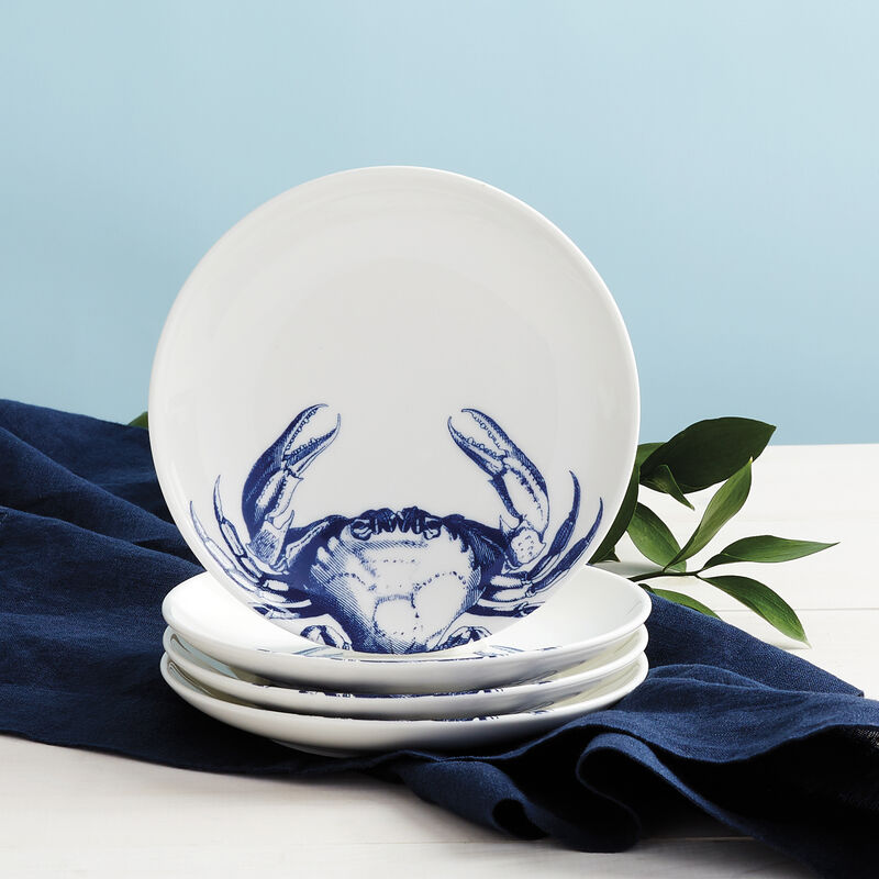 Caskata &quot;Crabs Blue&quot; Blue and White Porcelain Dinnerware image number 2
