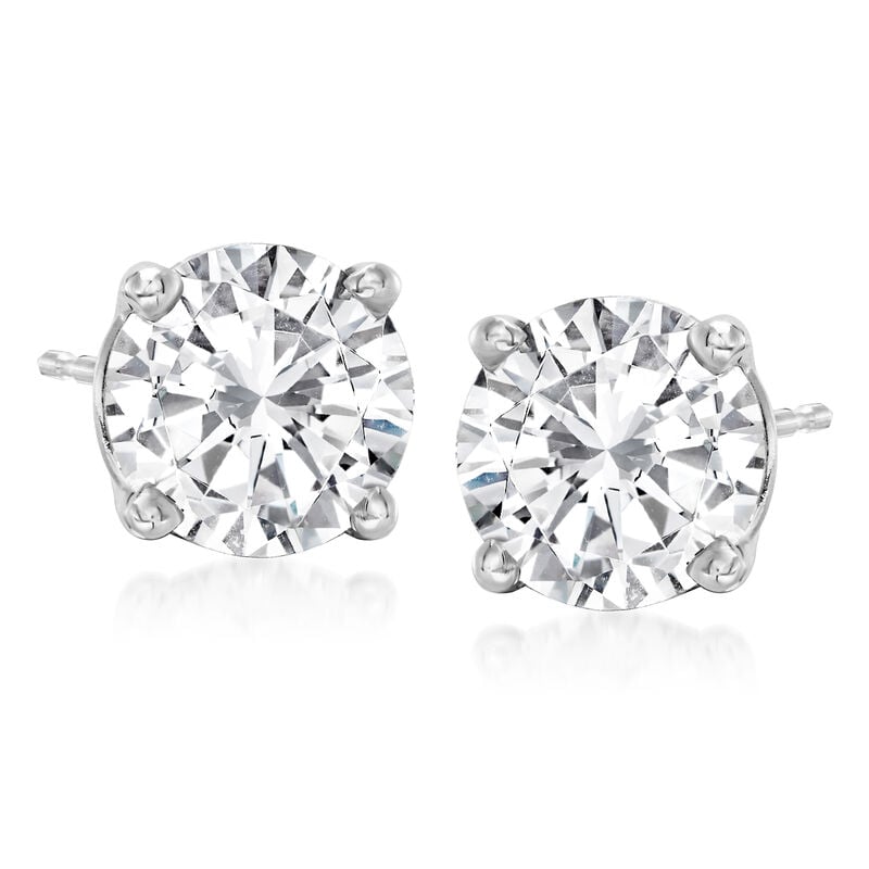 3.00 ct. t.w. Diamond Stud Earrings in Platinum image number 0