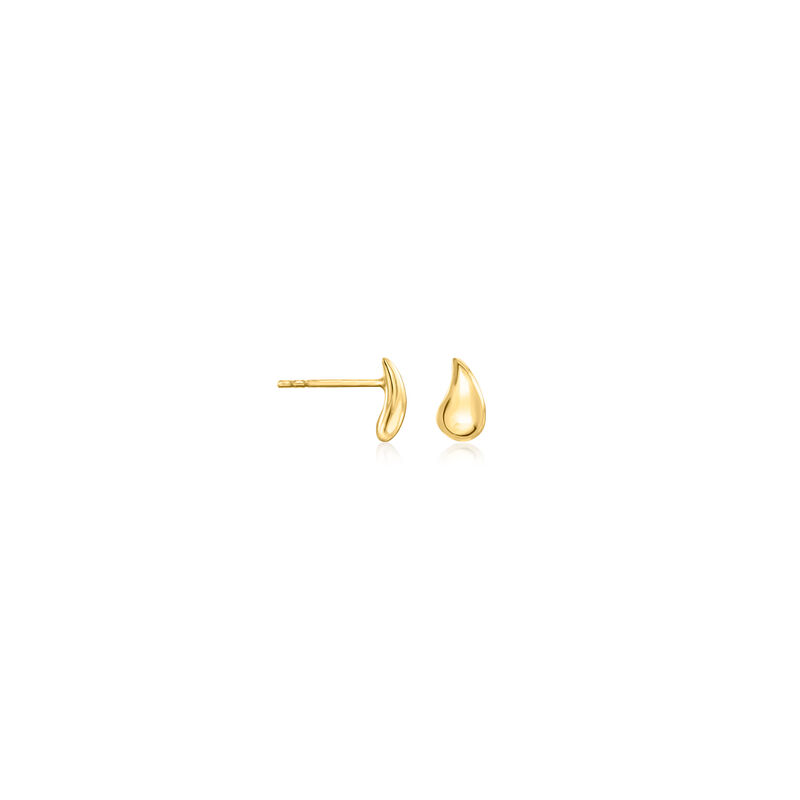 Italian 18kt Gold Over Sterling Jewelry Set: Teardrop Earrings and Necklace. 18&quot; image number 4